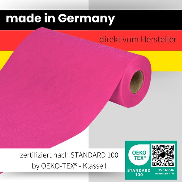 Sensalux Tischläufer, Länge: 25m, stoffähnliches Vlies, Breite: 50cm, Beere