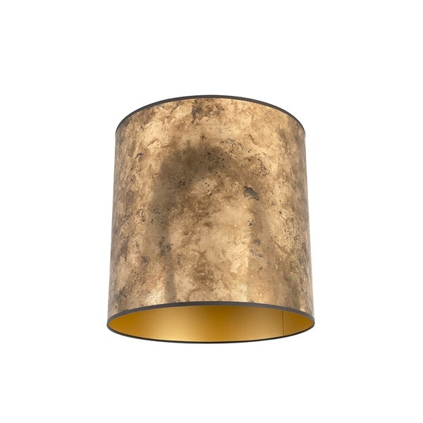 Lampenschirm Bronze 40/40/40 mit goldenem Interieur