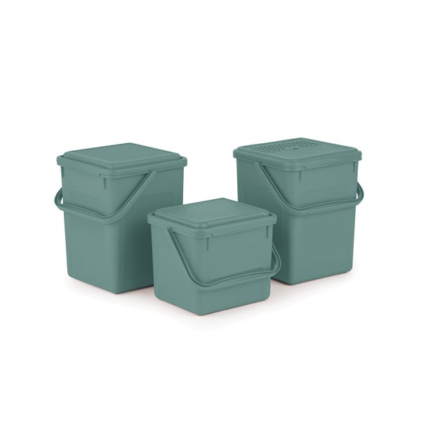 PROREGAL Robuster Modularer Wertstoffsammler Mit Runder Einwurföffnung 100 Liter HxBxT 89 x 38 x 38 cm Verzinkter Stahl Lichtgrau Gelb