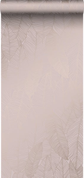 Origin Wallcoverings Tapete Blätter Altrosa - 53 cm x 10.05 m - 347712