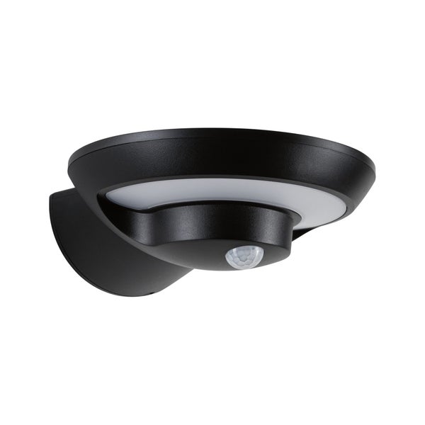 Solar LED Außenwandleuchte Bordola Dämmerungsgesteuerter Bewegungsmelder (IR) IP44 180x211mm 3000K 3,5W 220lm 3,7V Anthrazit Kunststoff