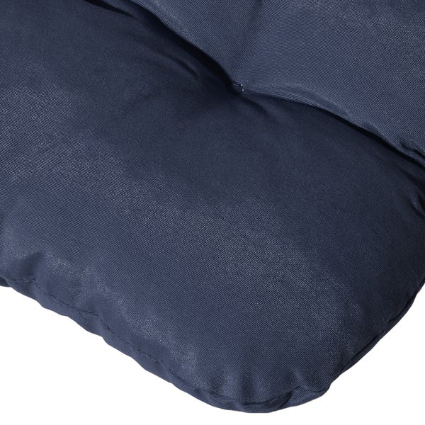 Beautissu Flair HL Hochlehner 120x50x8cm Dunkelblau