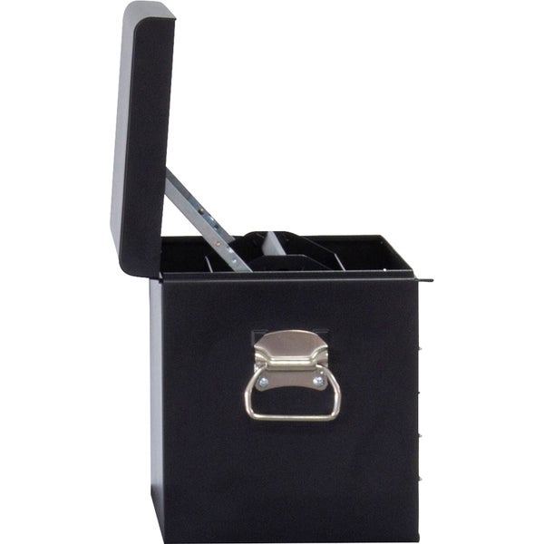 Werkzeugkiste mit drei Schubladen und offenem Deckel