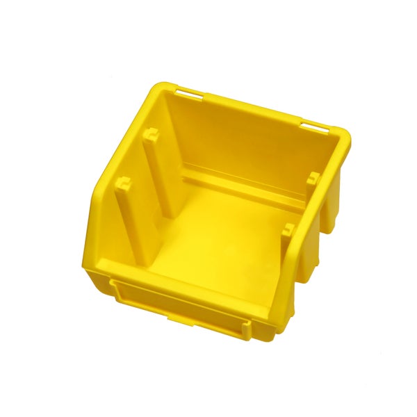 PROREGAL Sichtlagerbox 1 | HxBxT 7,5x11,6x11,2cm | Polypropylen | Gelb