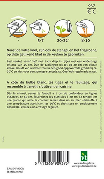 Anweisungen zur Aussaat von Fenchelsamen