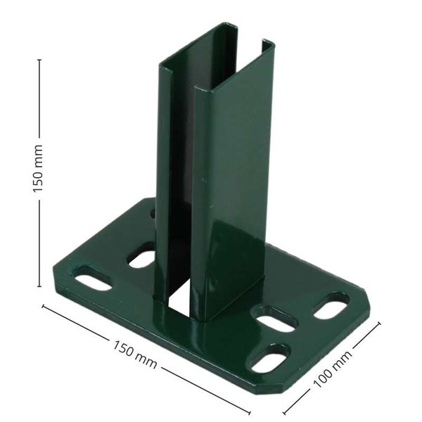 Metallwinkelverbinder mit den Maßen 150 mm x 150 mm x 100 mm