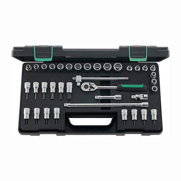 Stahlwille Steckschlüsselsatz 45/49/32/5TX 37tlg. 3/8″ SW 8-19 mm Anzahl Zähne 30 12-kant - 96022119