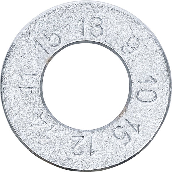 Unterlegscheibe mit Zahlen