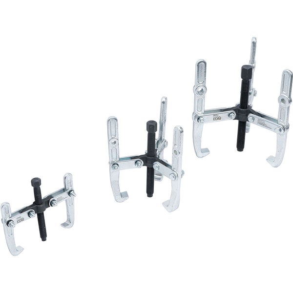 Drei Abzieher aus Metall in unterschiedlichen Größen