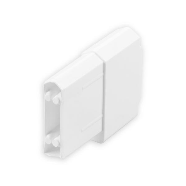 DIWARO. Endstabgleiter - Gleiter für Endstab | 28 x 12 mm | weiß | 1 Paar