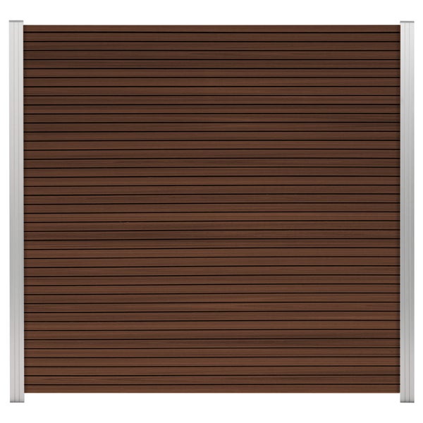 Sichtschutzzaun aus Holz mit Aluminiumpfosten