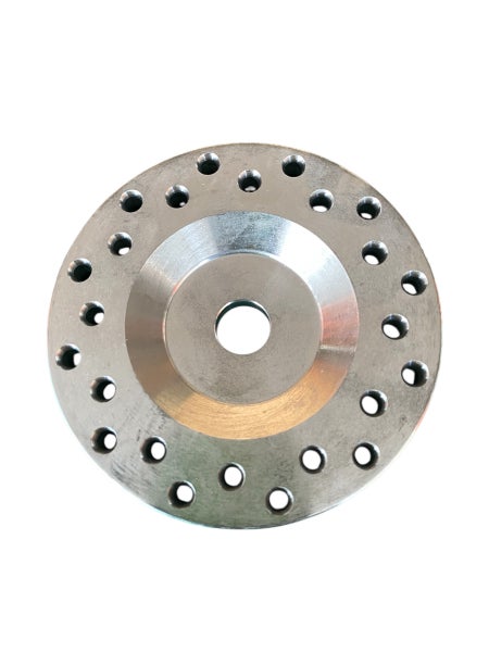 Runde Metallscheibe mit Löchern