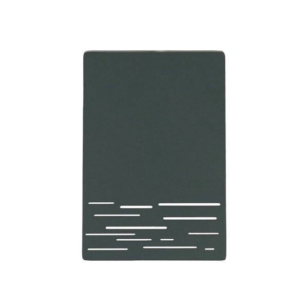 Rechteckige Hausnummer aus Metall mit modernem Design