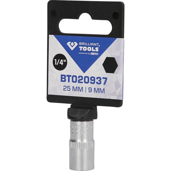 Brilliant Tools Steckschlüssel-Einsatz, 9 Millimeter, 1/4 Zoll