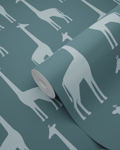 Tapetenrolle mit Giraffenmuster