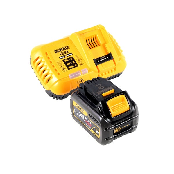 DeWalt Schnellladegerät DCB118 und XR Flexvolt Akku 18 Volt beziehungsweise 54 Volt