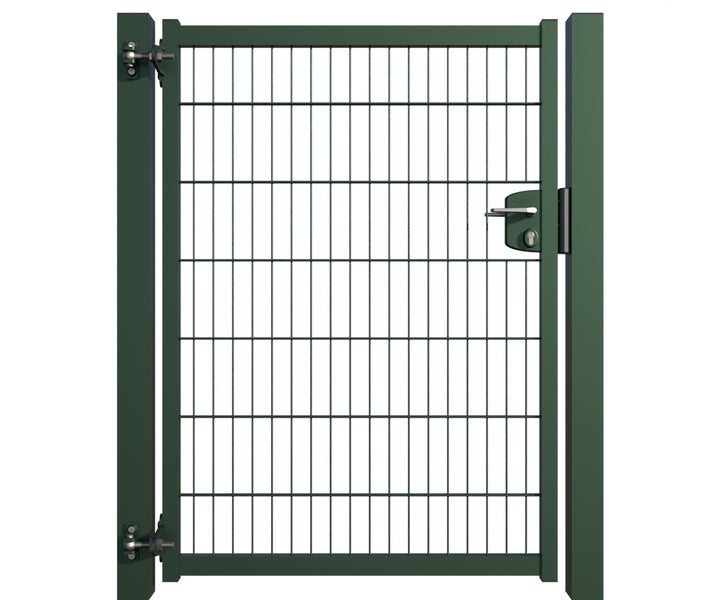 Gartentor aus Metall mit Schloss und Gitter