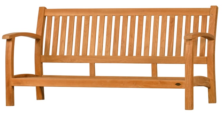 Teak Loungesofa Loungebank 3-Sitzer Massivholz inkl. Sitzkissen premium