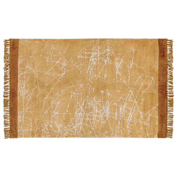 Teppich HANLI Orange 140 x 200 cm Viskose