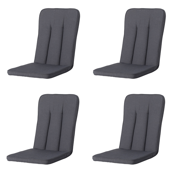 Hochlehnerauflage Excelsior/Primero/Balero Panamagrau - Ca. 110x48 cm - 4er-Set