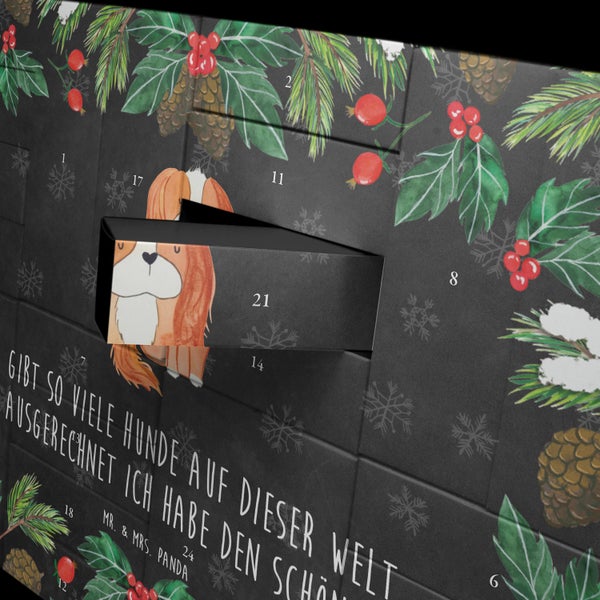 Mr. & Mrs. Panda Befüllbarer Adventskalender Hund Cavalier King Charles Spaniel - Schwarz