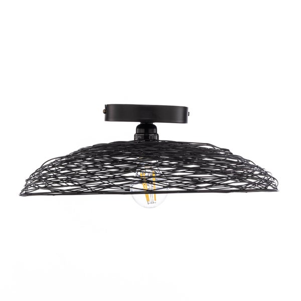 Lindby Deckenlampe Thorian (Design, Modern) in Schwarz aus Metall (1 flammig E27) - Deckenleuchte Lampe Wohnzimmerleuchte