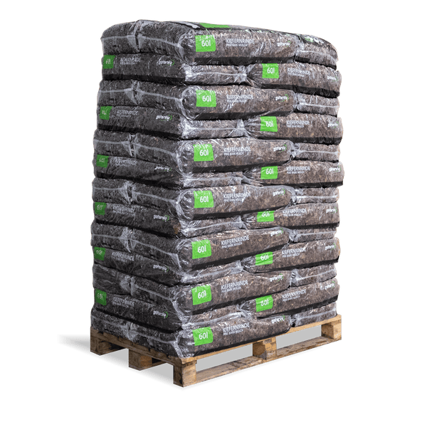 Galamio Rindenmulch Kiefer Mittel 60l x 39 Sack 2340l Palette