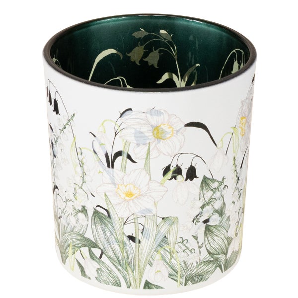 Blumentopf mit Narzissen- und Maiglöckchenmuster