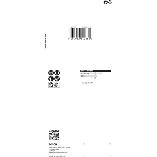 Bosch 10x Expert C470 Schleifpapier ohne Löcher für Schwingschleifer 93 x 230 mm G 320 - 2608900867