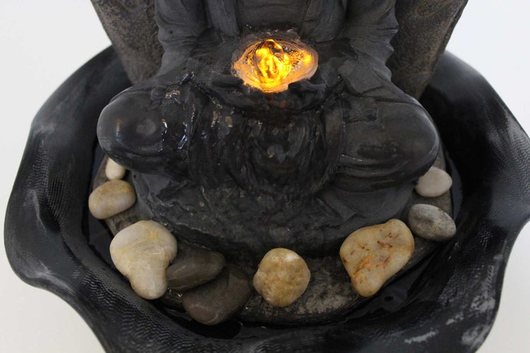 Zimmerbrunnen Dekobrunnen FoBuddha warmweiße LED antikfinish 10465
