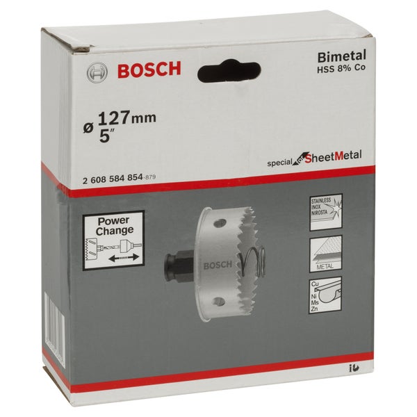 Bosch Lochsäge Bimetall, 127 Millimeter Durchmesser, verpackt