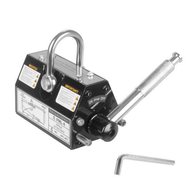 STAHLWERK Lasthebemagnet mit 400 kg 880 lbs Tragkraft 1280 kg 2821 lbs Zugkraft