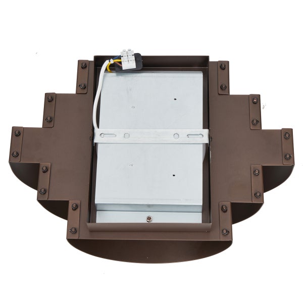 Rückansicht einer Wandleuchte mit Befestigungsvorrichtung