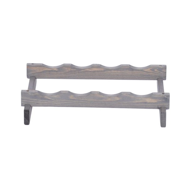 Weinregal VINOTECA FLEX PRO HxBxT 9x46x28cm 4 Flaschen auf 1 Ebene Massives Kiefernholz Grau