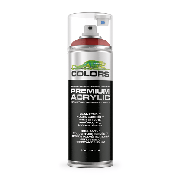 COLORS Premium Acrylic Sprühfarbe 400ml RAL 3000 Feuerrot Glanz