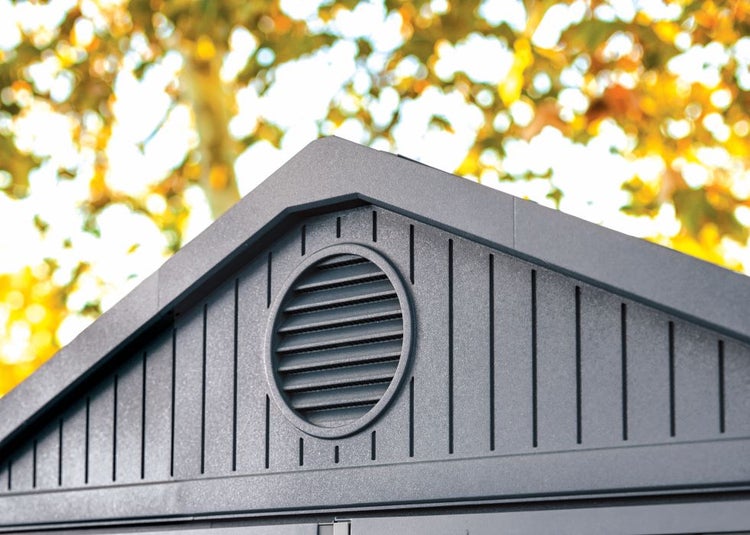 Keter Darwin 46 Gartenhaus - 125,8x184,5x205 cm - Graue Holzoptik
