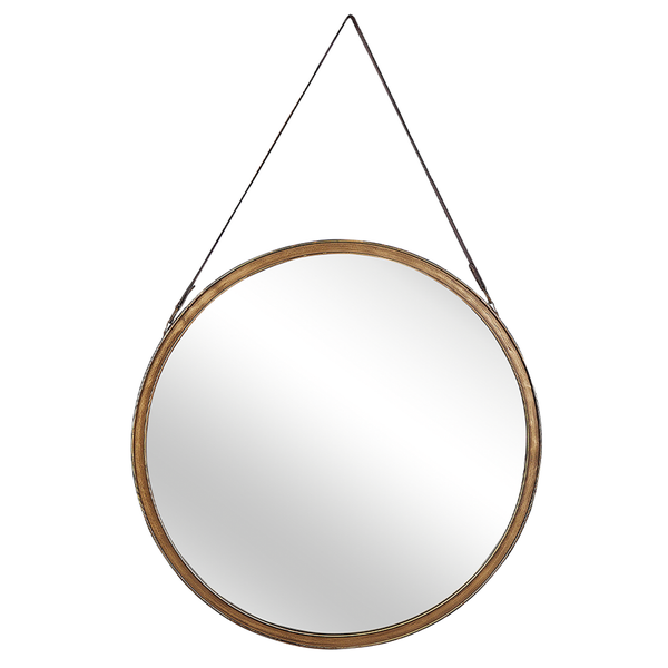 Wandspiegel AUTUN 60 cm 60 cm Metall Gold