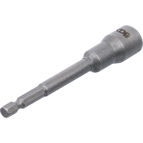 BGS Steckschlüssel-Einsatz Sechskant extra lang für Bohrmaschinen Antrieb Außensechskant 6,3 mm (1/4) SW 11 mm - 2767