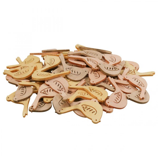 Holzdekorationsvögel, Bastelmaterial