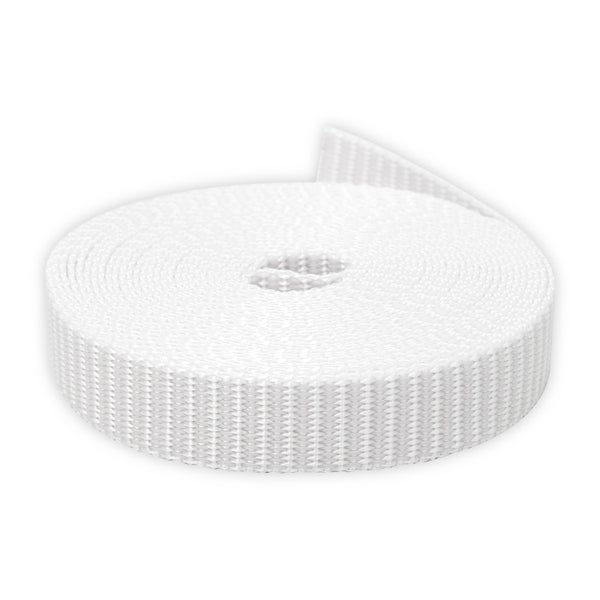 Rolle aus weißem Textilband