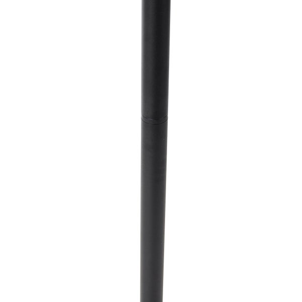 Schwarze, zylindrische Metallstange mit Verbindungsstelle.