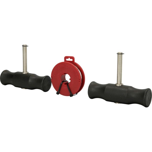 Zahnseide-Drahtschneider-Set mit zwei Griffen und einem Drahtspender