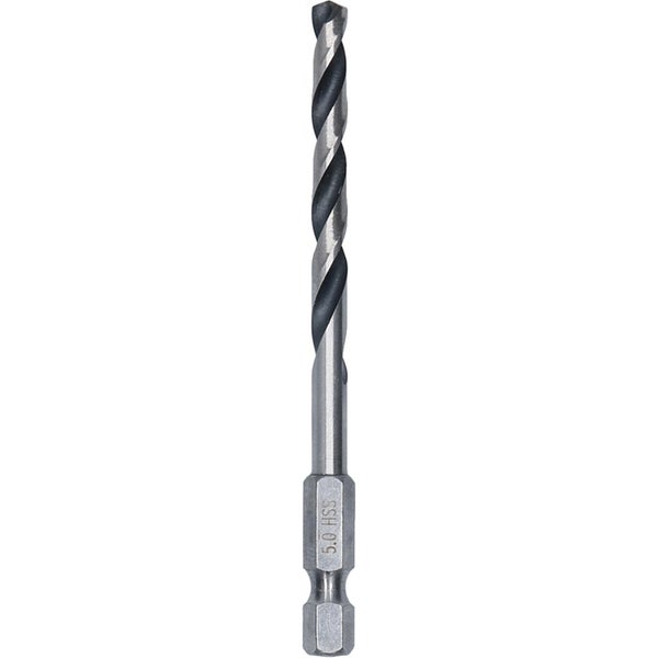 Bosch 1x HSS PointTeQ Hex Sechskantbohrer 5 x 52 x 91 mm - 2608577526