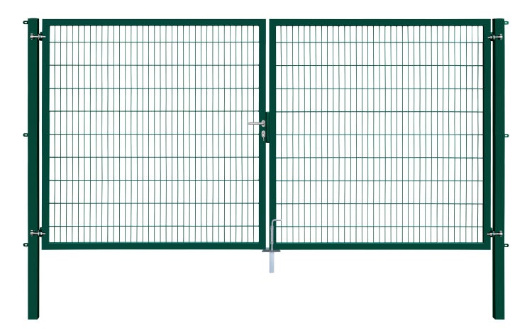 Doppeltor aus Metall für Gartenzäune