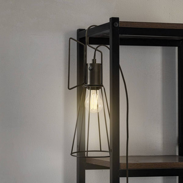Lindby Tischlampe Tharion (Modern) in Schwarz aus Metall (1 flammig, E27) - Tischleuchte Schreibtischlampe Nachttischlampe Wohnzimmerleuchte