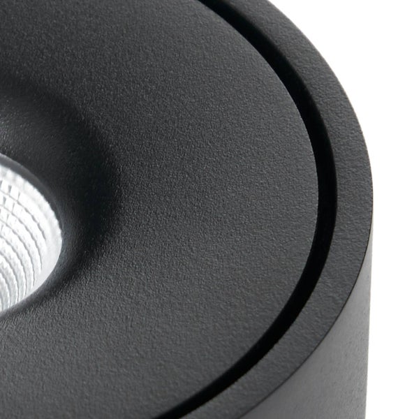 ,schwenkbar (Modern) in Schwarz aus Aluminium (1 flammig, ) - Deckenleuchte Lampe Wohnzimmerleuchte