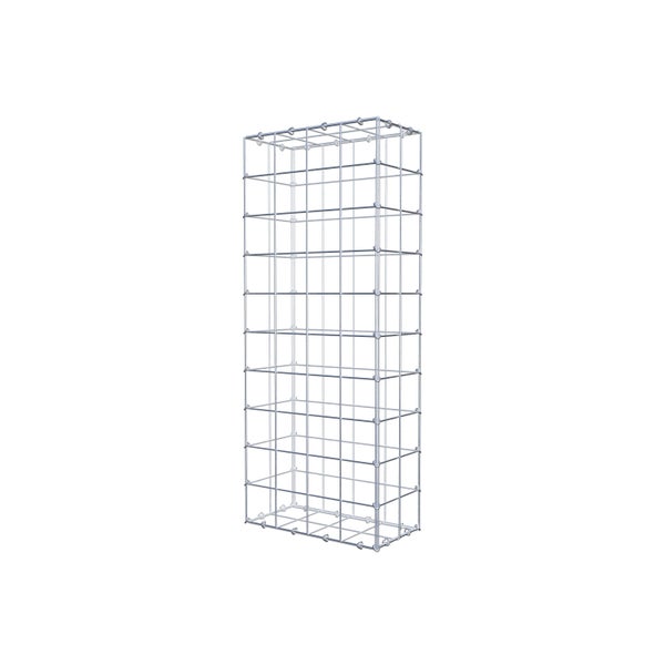 Gabione 100 cm x 20 cm x 40 cm (L x H x T), Maschenweite 10 cm x 10 cm, C-Ring