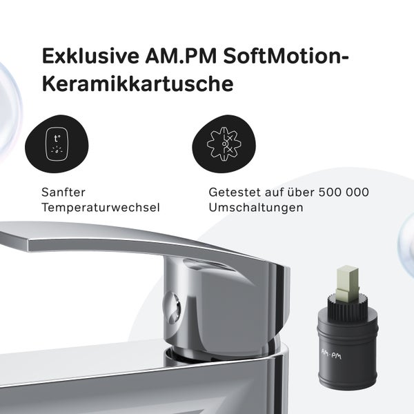 AM PM SoftMotion Keramikkartusche für sanften Temperaturwechsel, getestet auf über 500000 Umschaltungen