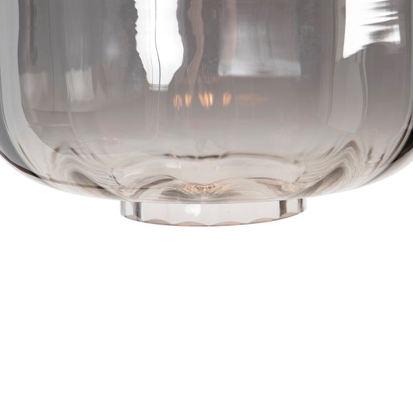 Nahaufnahme einer Glasschirm-Leuchte