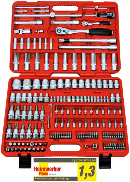 FAMEX 414-18 Werkzeugkoffer PRO bestückt mit Werkzeug 292-tlg.